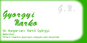 gyorgyi marko business card