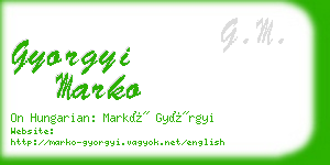 gyorgyi marko business card